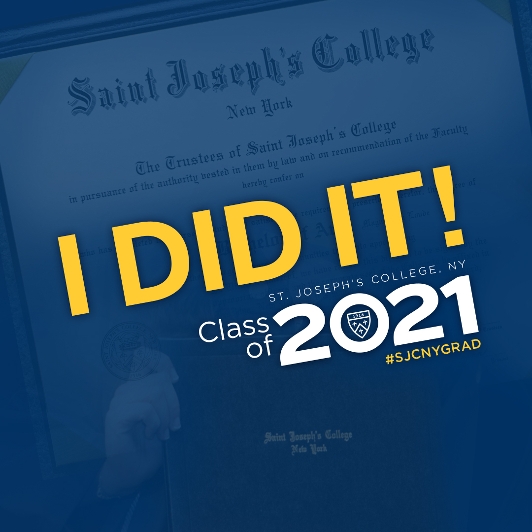 I did it! St. Joseph's University, NY Class of 2020 #sjcnygrad