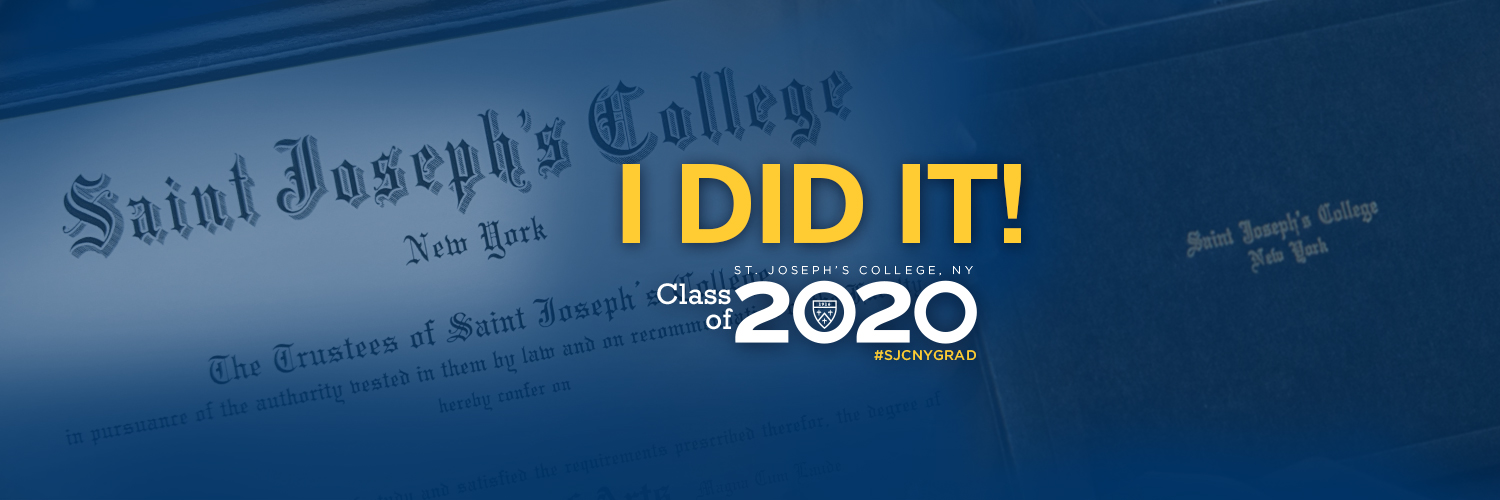 I did it! St. Joseph's University, NY Class of 2020 #sjcnygrad